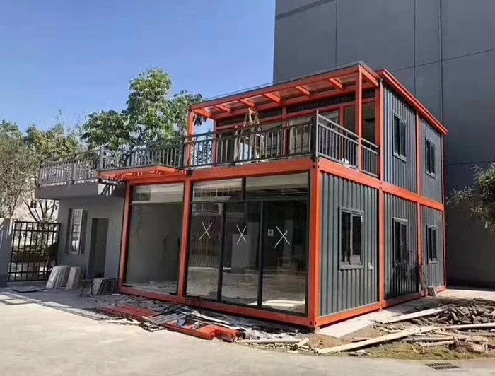 大波紋箱-兩層多間集裝箱房屋