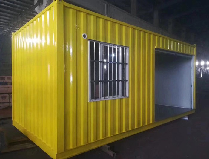 大波紋箱-黃色外觀正面展示